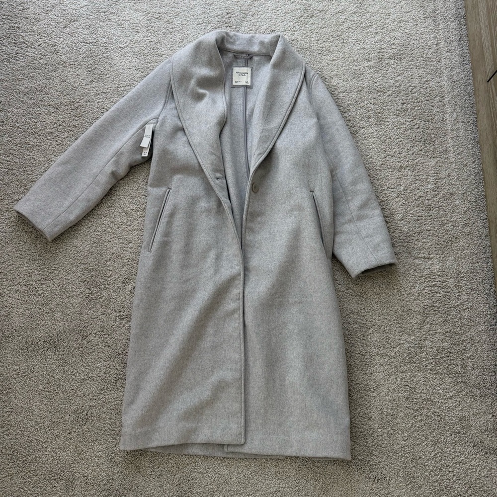 Abercrombie & Fitch Wool Cloth Blanket Coat - Picture 3 of 7